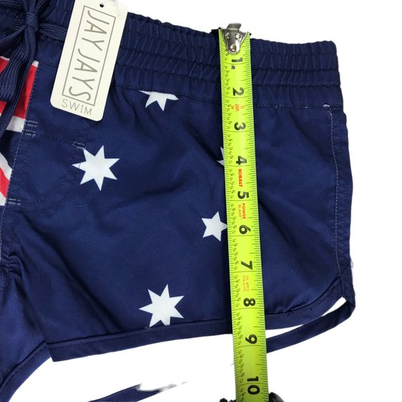 New NWT Swim JAYJAYS Shorts Cheeky Blue Red White Australian Aussie Flag Size S - Picture 8 of 11